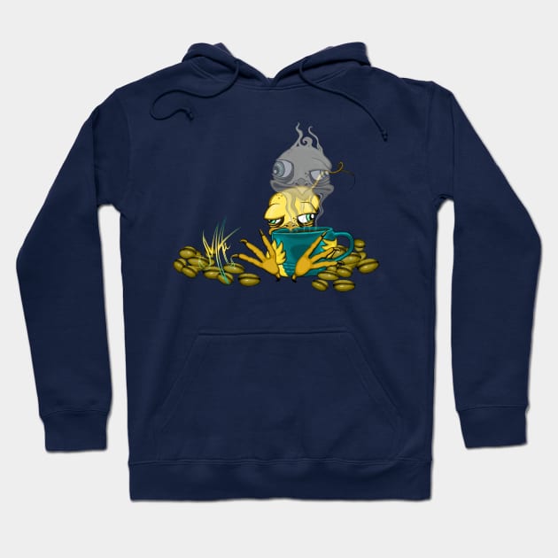 Grumpy Chicken Coffeeholic Hoodie by Grumpy Chicken